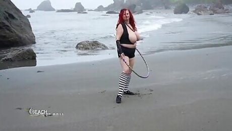 Busty Bbw Sex On The Beach